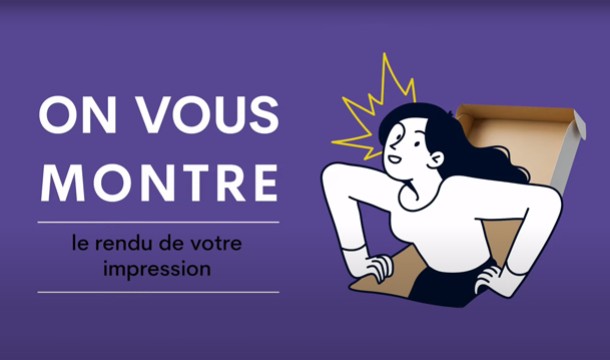 On vous montre le rendu des impressions sur emballage carton.
