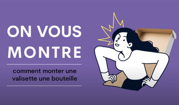 On vous montre comment monter une valisette en carton 1 bouteille.
