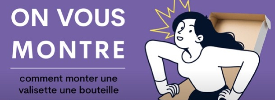 On vous montre comment monter une valisette en carton 1 bouteille.